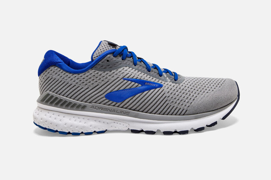 Brooks Damen Adrenaline GTS 20 Laufschuhe Grau/Blau/Navy Sale 051-426783